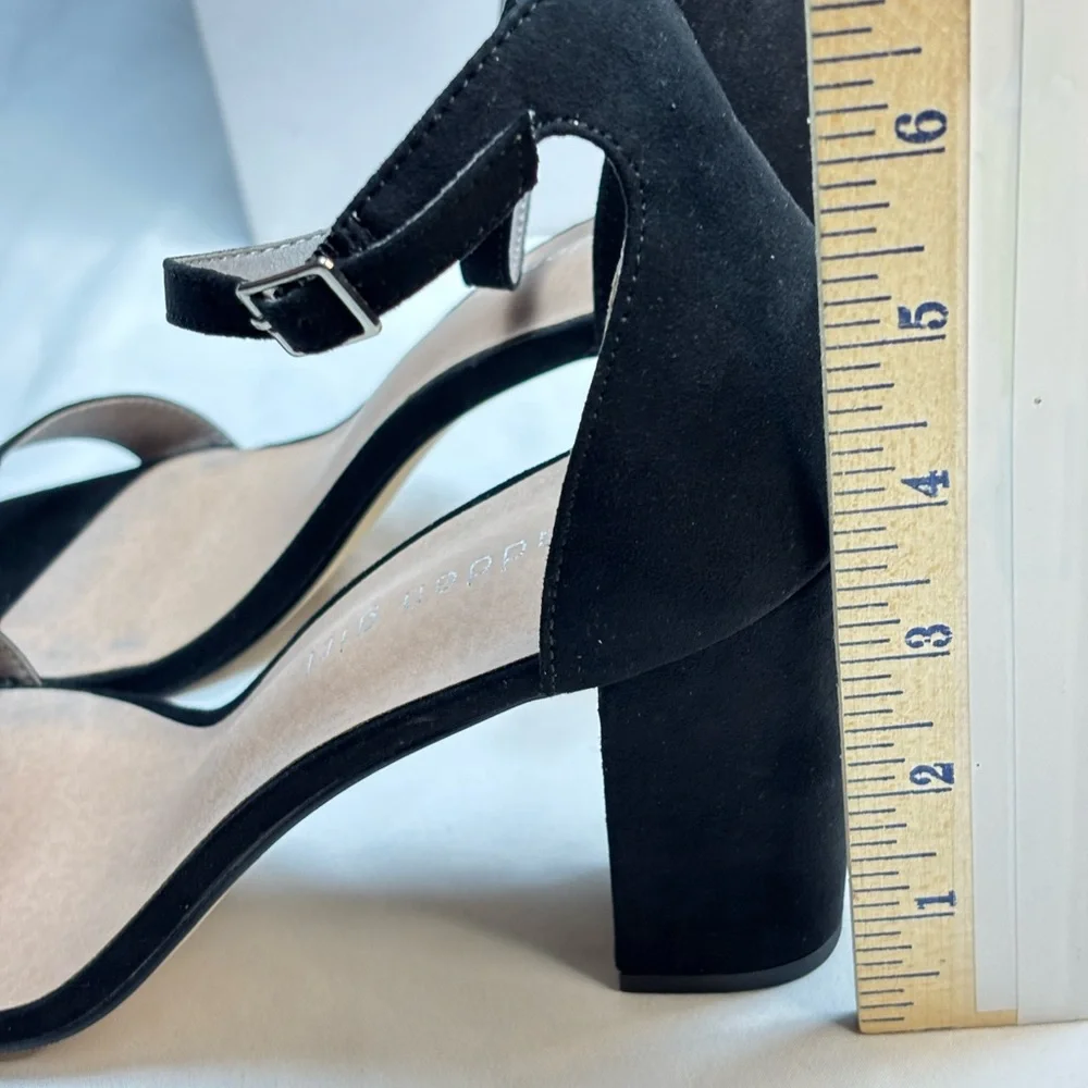 Madden‎ Girl “Aurora” Black Block Heel Sandals • Size 9M 👠🖤 - Picture 6 of 7